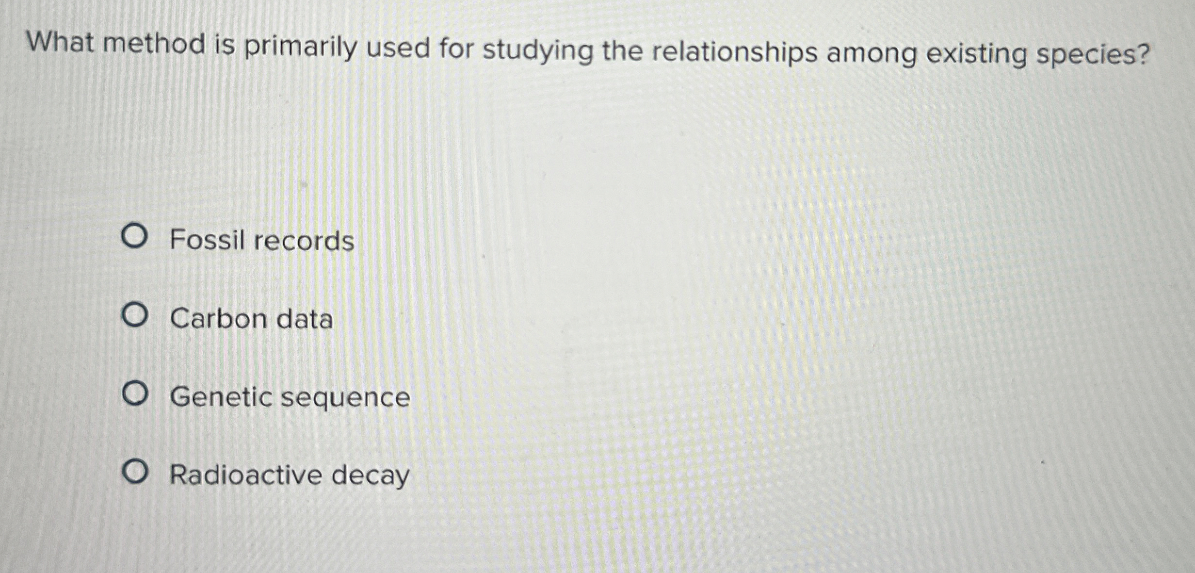 Solved What method is primarily used for studying the