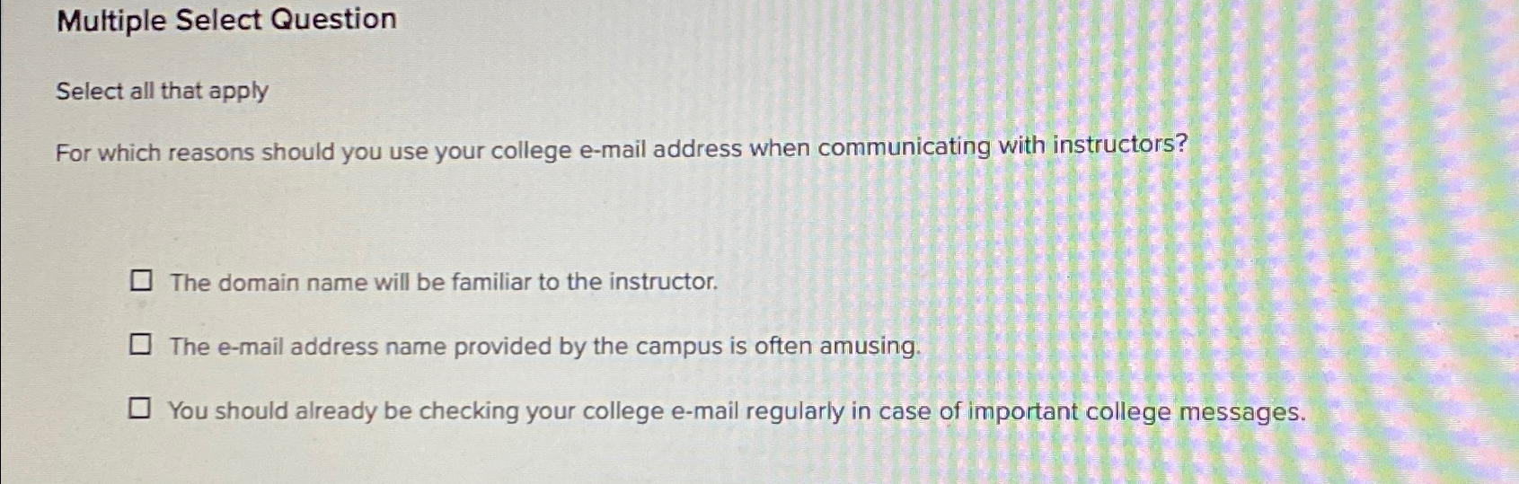Solved Multiple Select QuestionSelect all that applyFor | Chegg.com