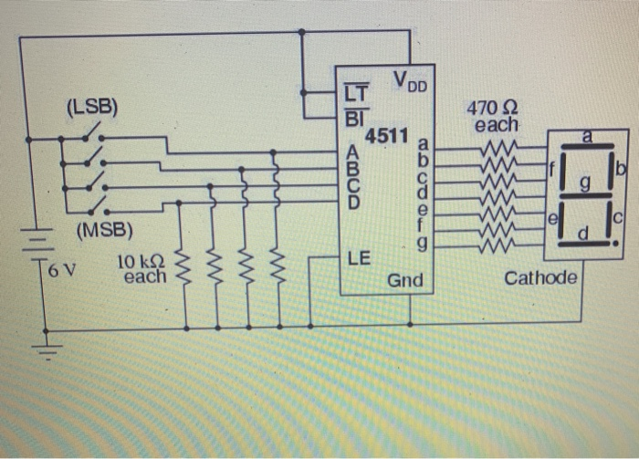 Solved Experiment 5. BCD to 7-segment display. Objective: To | Chegg.com