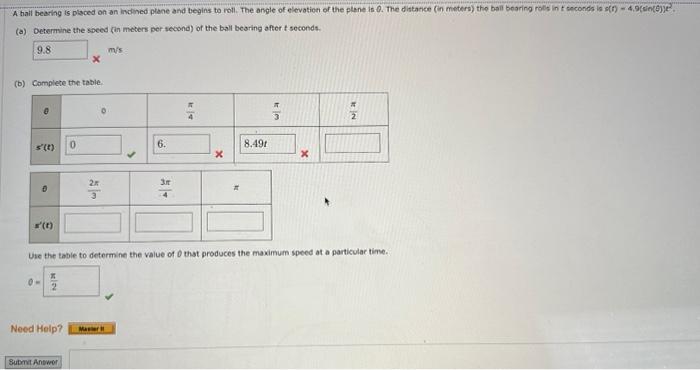 Solved (a) Determine the speed (in meters per second) of the | Chegg.com