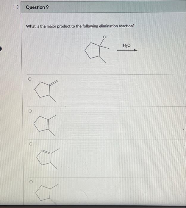 Solved What is the major product to the following | Chegg.com