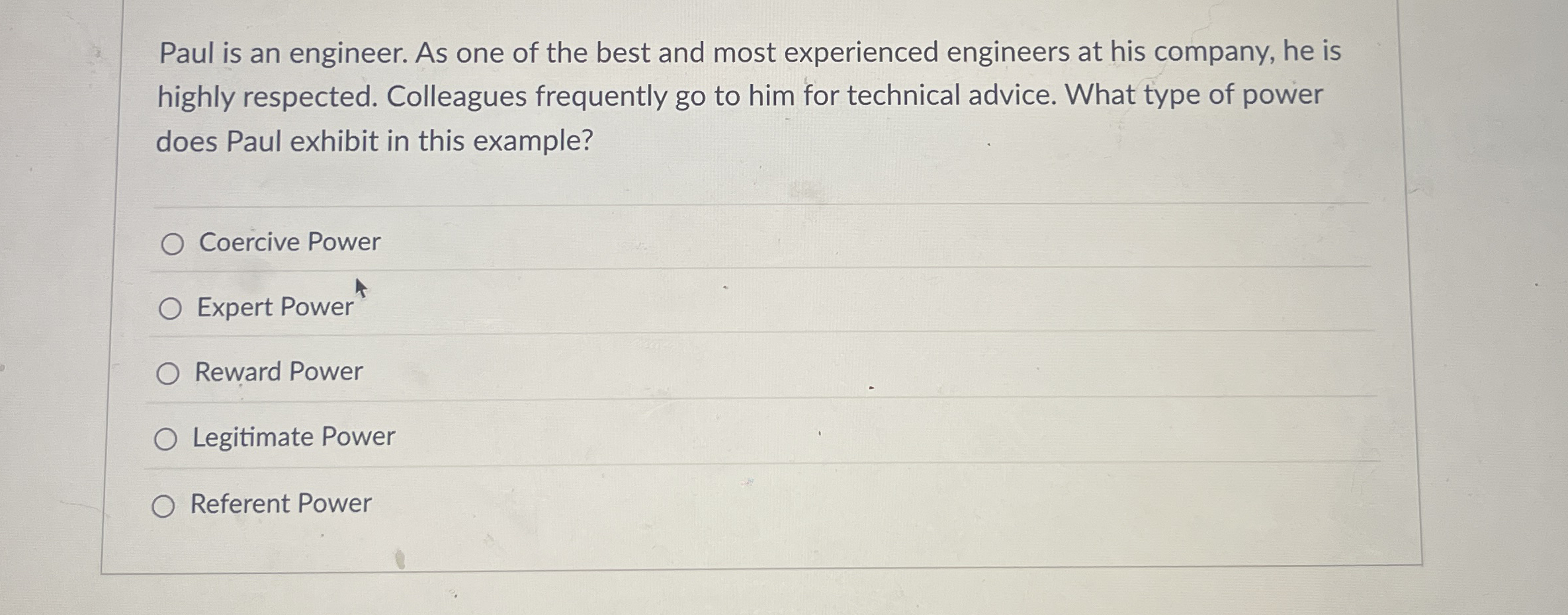 Solved Paul is an engineer. As one of the best and most | Chegg.com