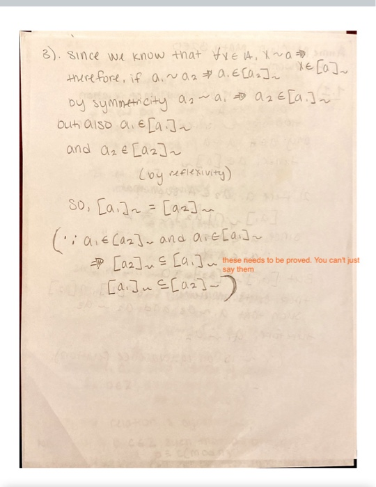 Solved 3 Since We Know That Xxe A X Na Sa Therefore I Chegg Com