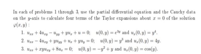 Solved In each of problems 1 through 3, use the partial | Chegg.com
