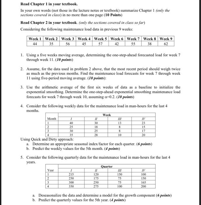 Solved Read Chapter 1 in your textbook. In your own words | Chegg.com