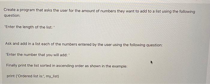 Solved Create a program that asks the user for the amount of | Chegg.com