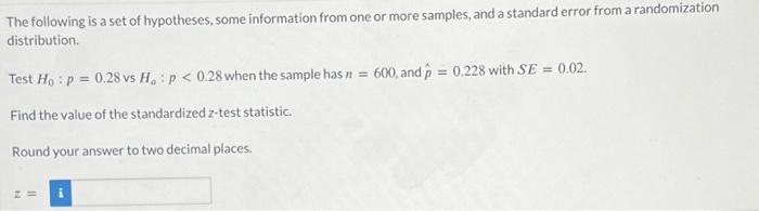 Solved The following is a set of hypotheses, some | Chegg.com