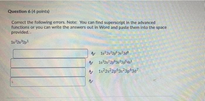 Solved Question 1 (3 points) Name the orbitals described by | Chegg.com