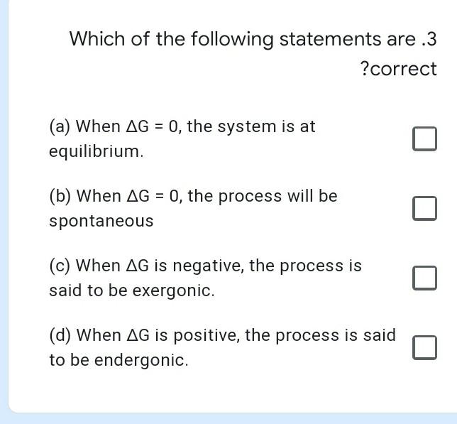 Solved Which of the following statements are .3 ?correct (a) | Chegg.com