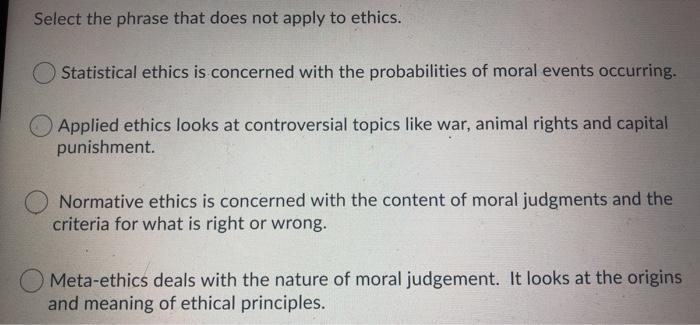 moral topics list
