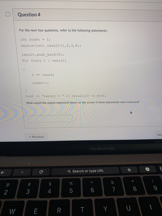 Solved Question 1 Which is the return type of this following | Chegg.com