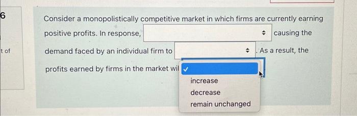 Solved Consider A Monopolistically Competitive Market In | Chegg.com