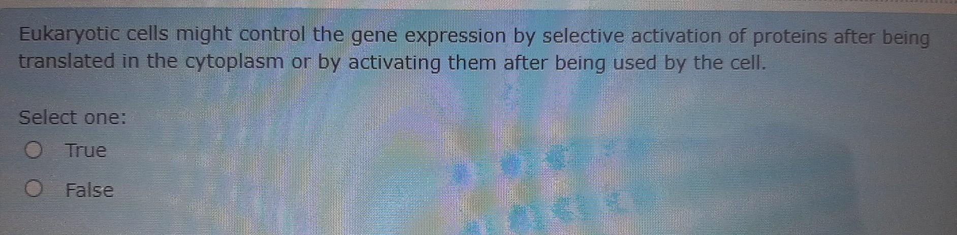 Solved Eukaryotic cells might control the gene expression by | Chegg.com