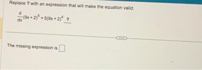 Solved Replace ? with an expression that will make the | Chegg.com