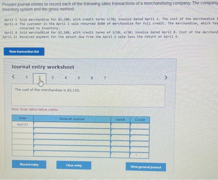 Solved Journal Entry Worksheet \begin{tabular}{lll|llll}