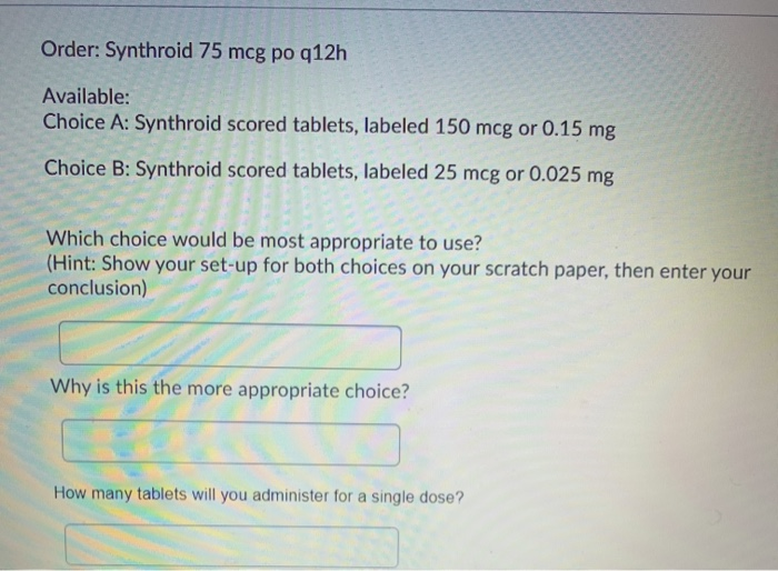 Buy synthroid 150 mcg