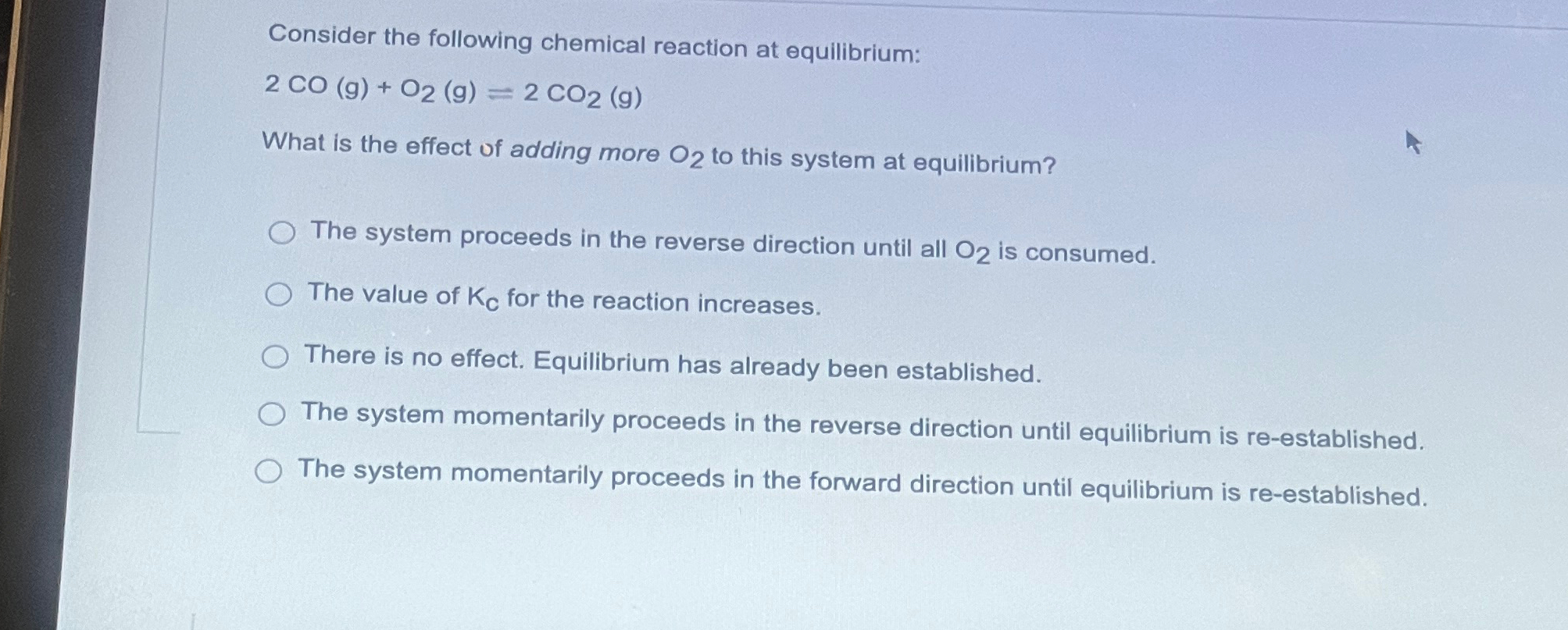 Solved Consider the following chemical reaction at | Chegg.com