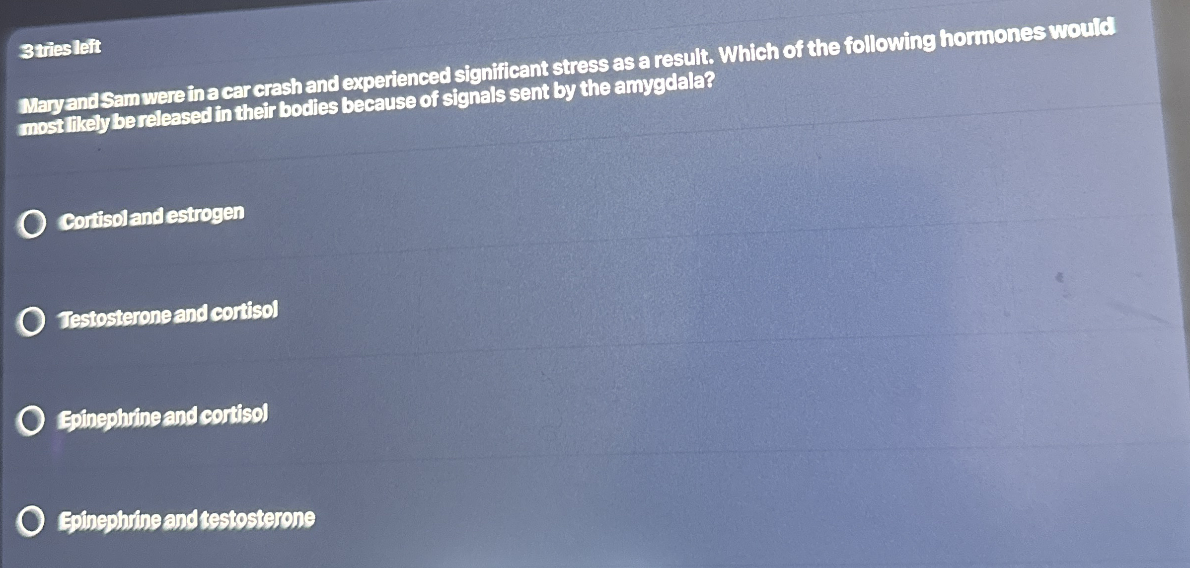 Solved MaryandSam were in car crash and experienced | Chegg.com