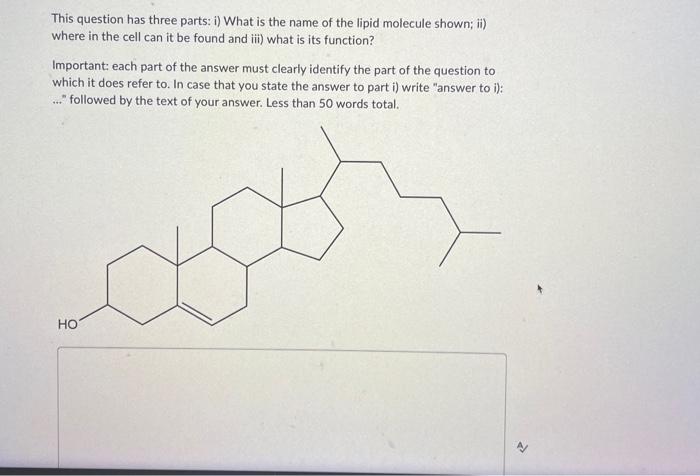 Solved This question has three parts: i) What is the name of | Chegg.com