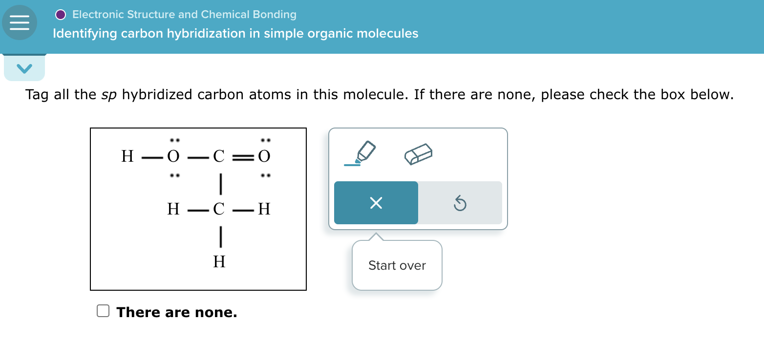 Solved Tag All The Sp Hybridized Carbon Atoms In This Chegg Com