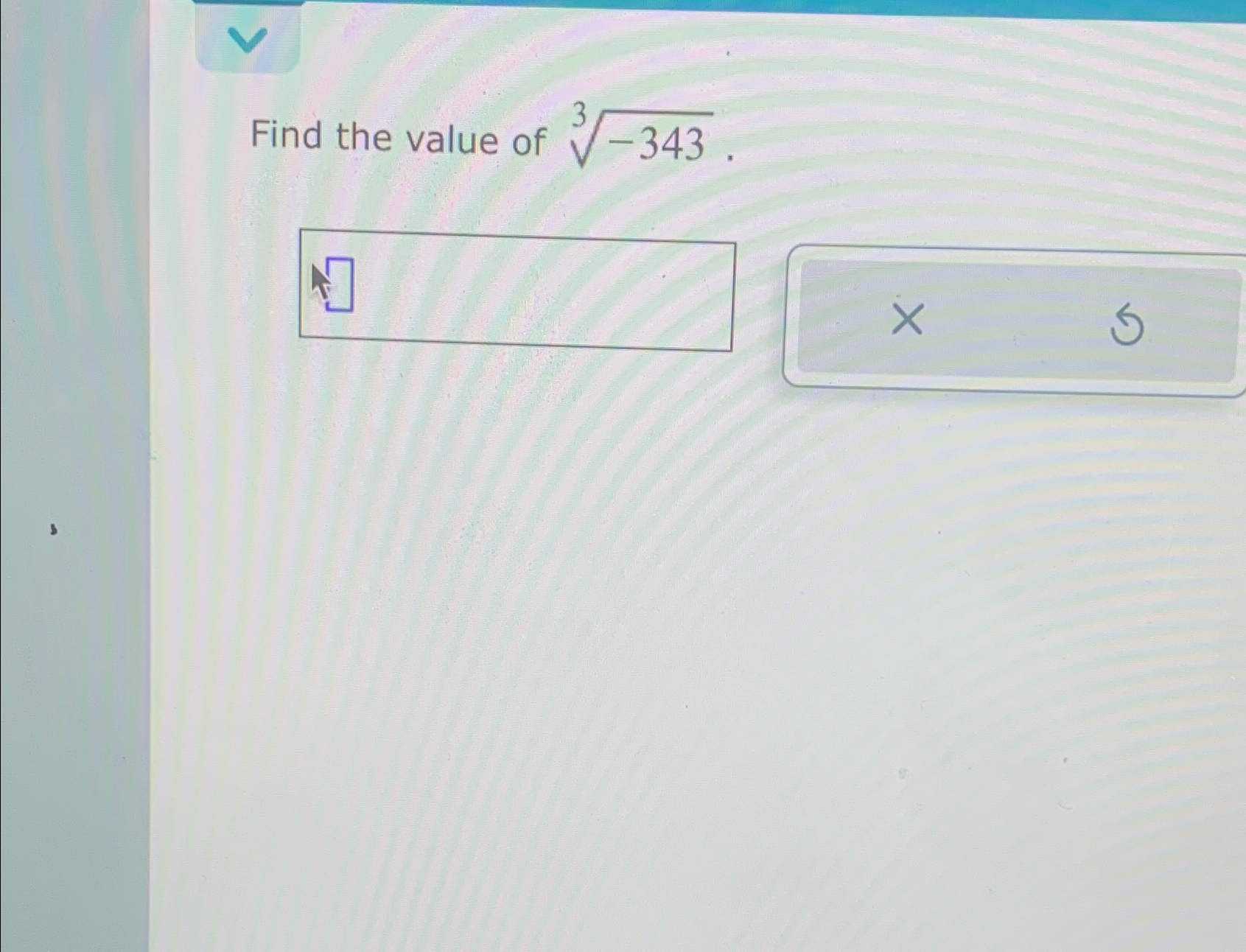 what is the value of 3 root 343