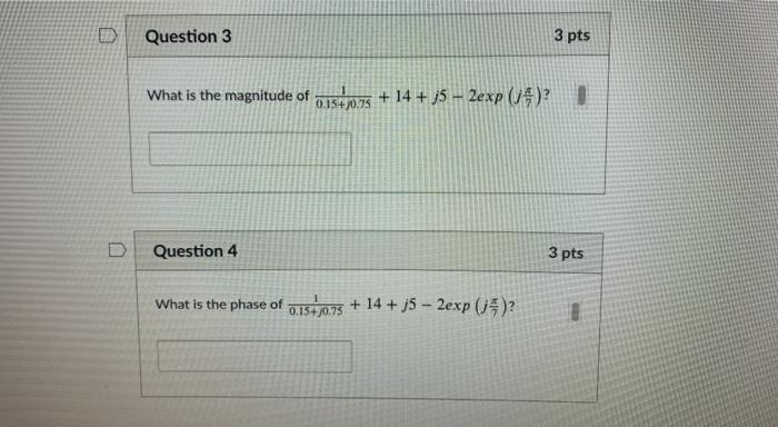 Solved D Question 3 3 pts What is the magnitude of | Chegg.com