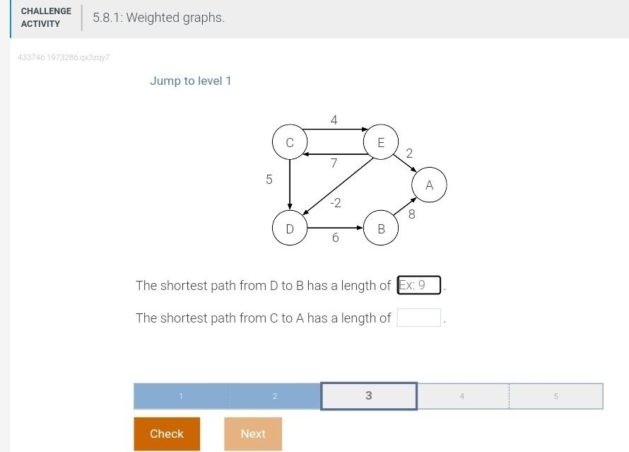 Solved The Shortest Path From D To B Has A Length Of The | Chegg.com