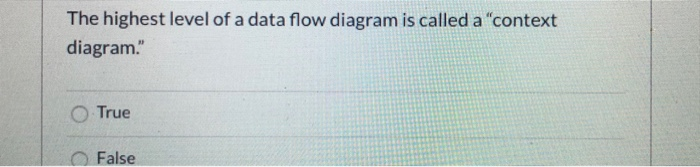 Solved Data flow diagrams are only used to audit an AIS. | Chegg.com