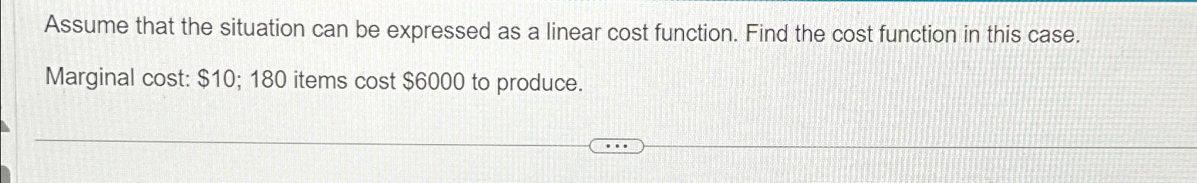 Solved Assume that the situation can be expressed as a | Chegg.com