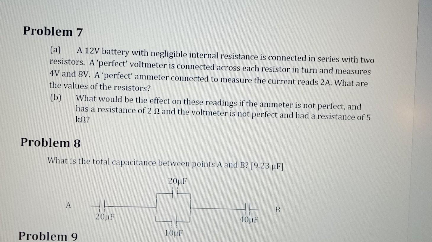 Solved a find the total capacitance and maximum working chegg