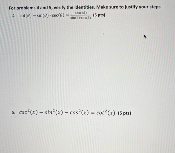 Solved 3. Suppose cos(A)=257 and 270∘ | Chegg.com