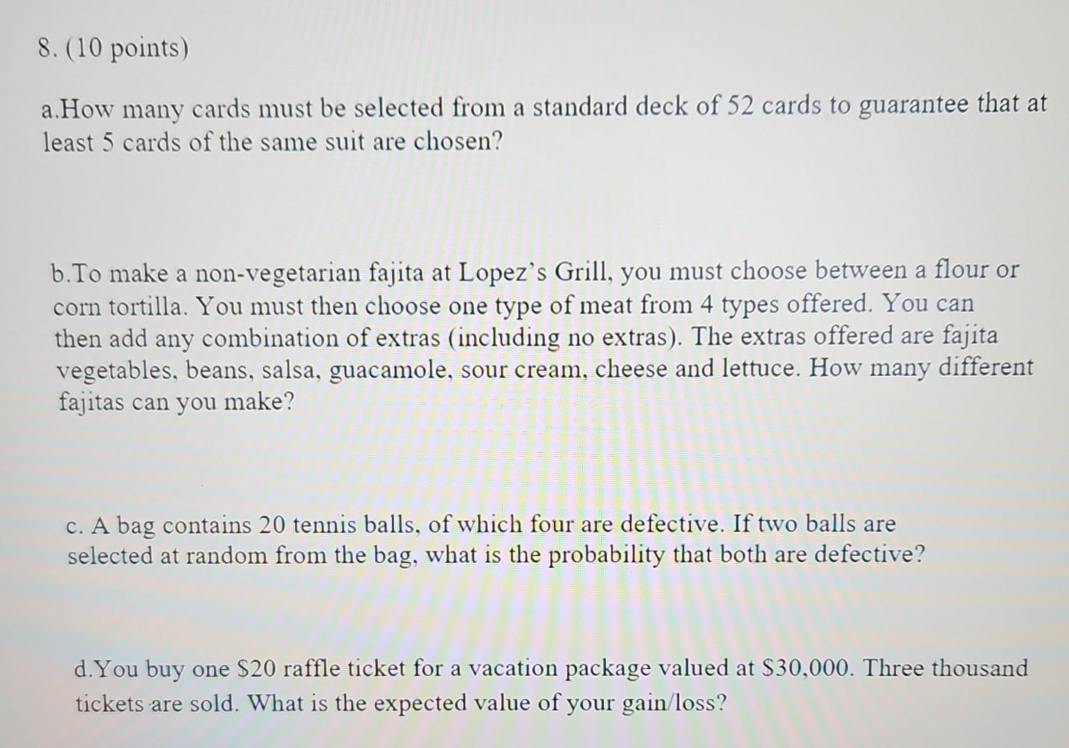 Solved a.How many cards must be selected from a standard