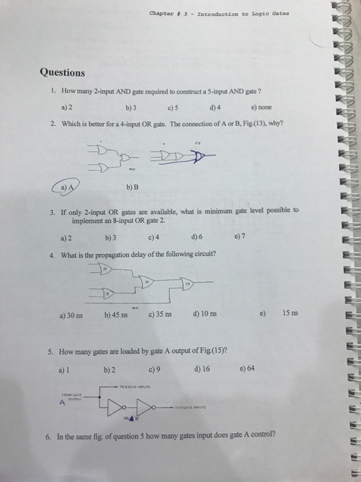 Solved Chapter 3 Introduction to Logic Gates Questions 1.