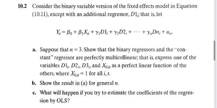Solved 2 Consider the binary variable version of the fixed | Chegg.com