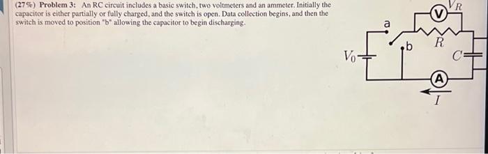 Solved (27%) Problem 3: An RC circuit includes a basic