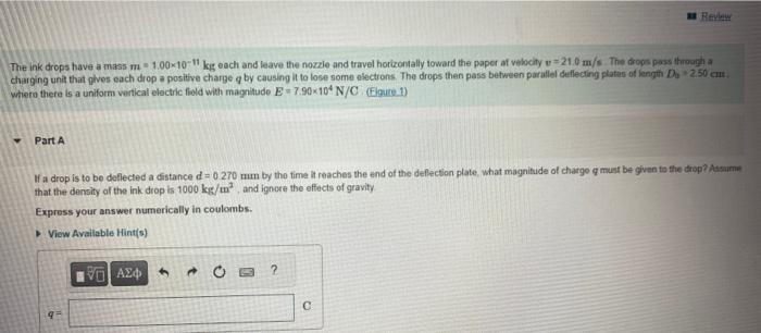 Solved In an inkjet printer, letters and images are created | Chegg.com