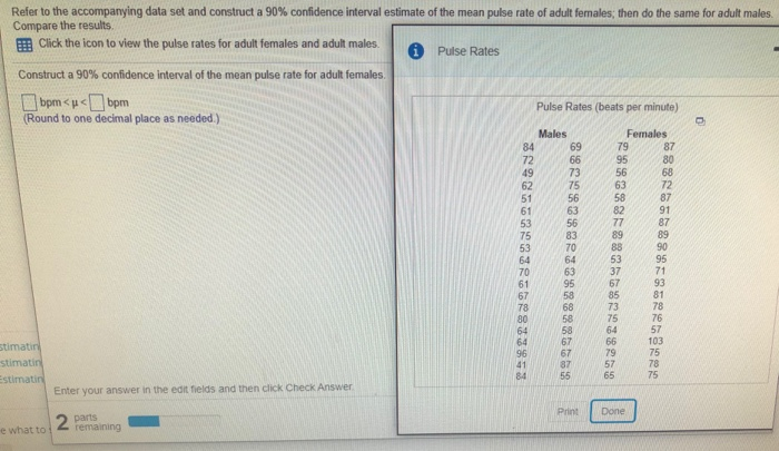 Solved Refer to the accompanying data set and construct a | Chegg.com