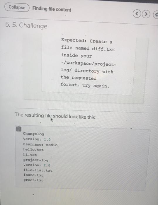 Solved 5.5. Challenge Grep command Test your grep command | Chegg.com