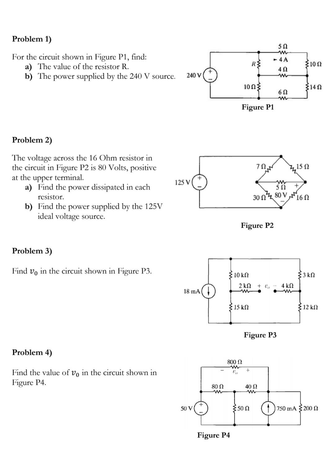 Draw A Circuit Diagram For The Of Figure 1 Mastering Physics