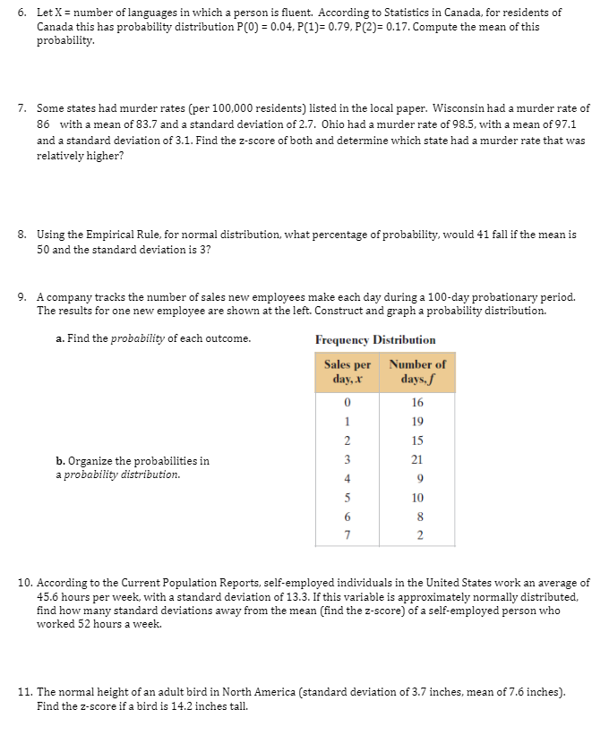 Solved M Sx P X Mean Of A Probability Distribution O Chegg Com