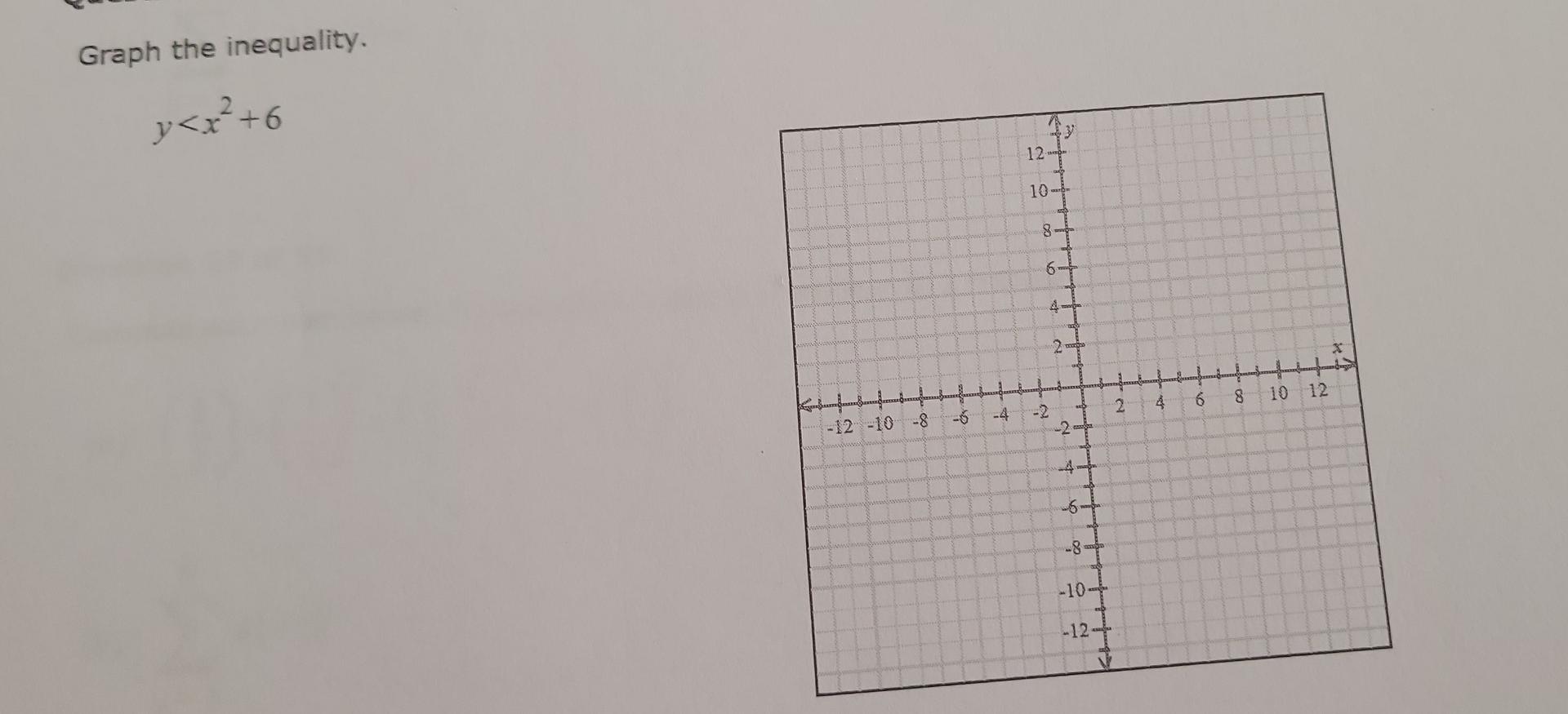 Solved Graph the inequality. y | Chegg.com