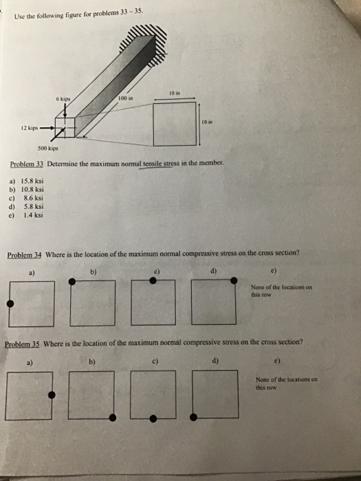 Solved Use the following figure for problems 33 - 35. 100 in | Chegg.com