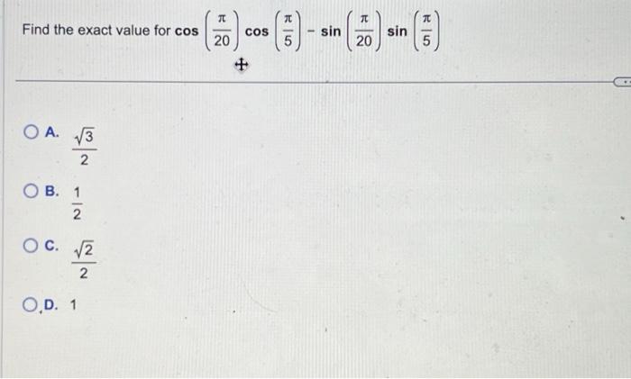 Solved Find the exact value. I would really appreciate | Chegg.com