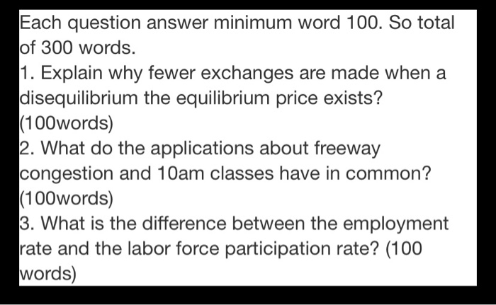 Solved Each question answer minimum word 100. So total of | Chegg.com