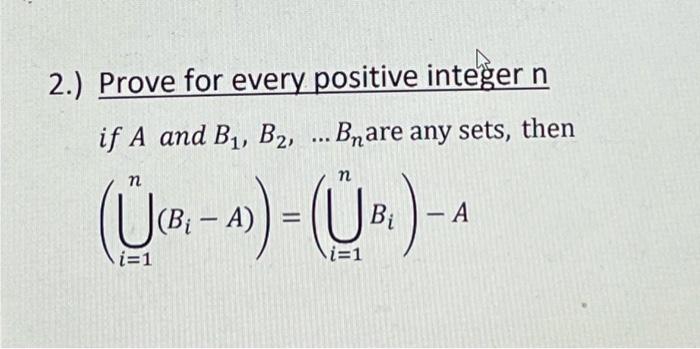 Solved Prove For Every Positive Integer N If A And B1b2bn 8888