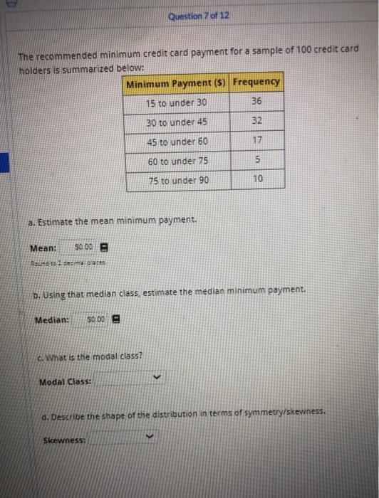 solved-question-7-of-12-the-recommended-minimum-credit-card-chegg