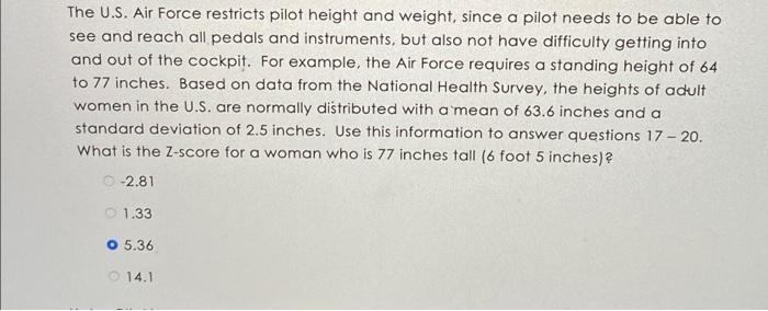 solved-17-of-20-the-u-s-air-force-restricts-pilot-height-chegg