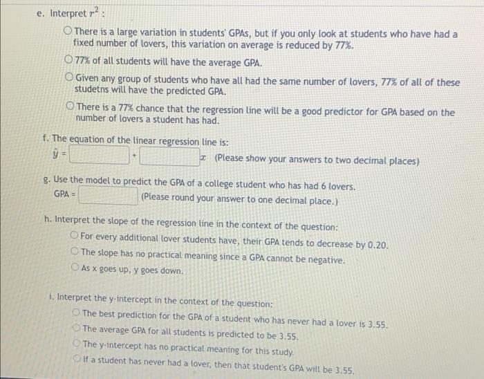 Solved A study was done to look at the relationship between | Chegg.com