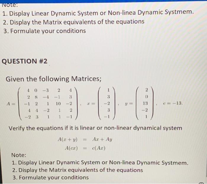 Solved TITLE Dynamical System Objective 1. To develop a