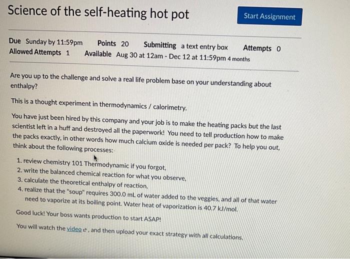 How do self-heating hot pots work? 